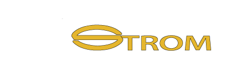 Strom MN logo with a white outline